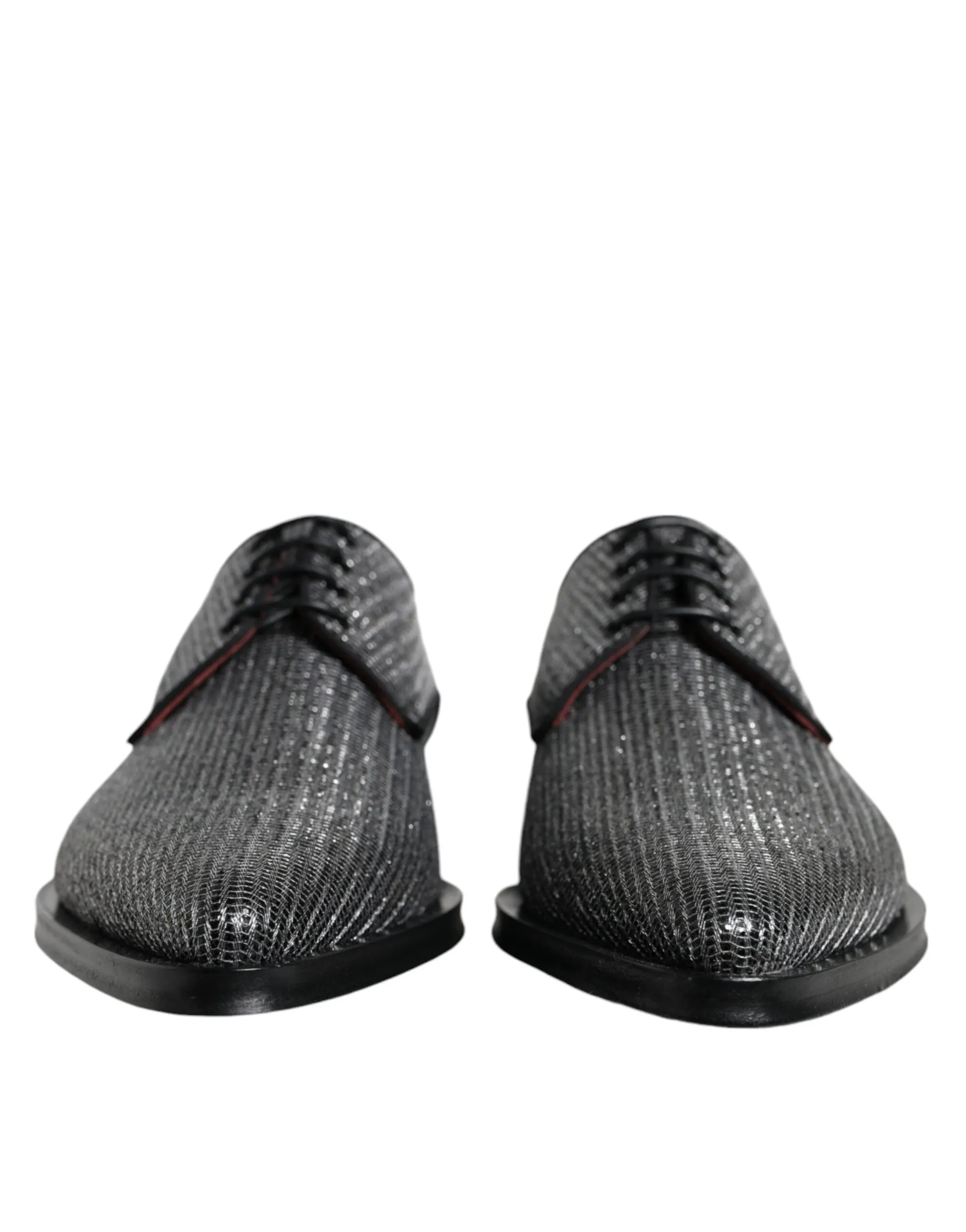 Dolce & Gabbana Men's Silver Polyurethane Derby Formal Dress Shoes