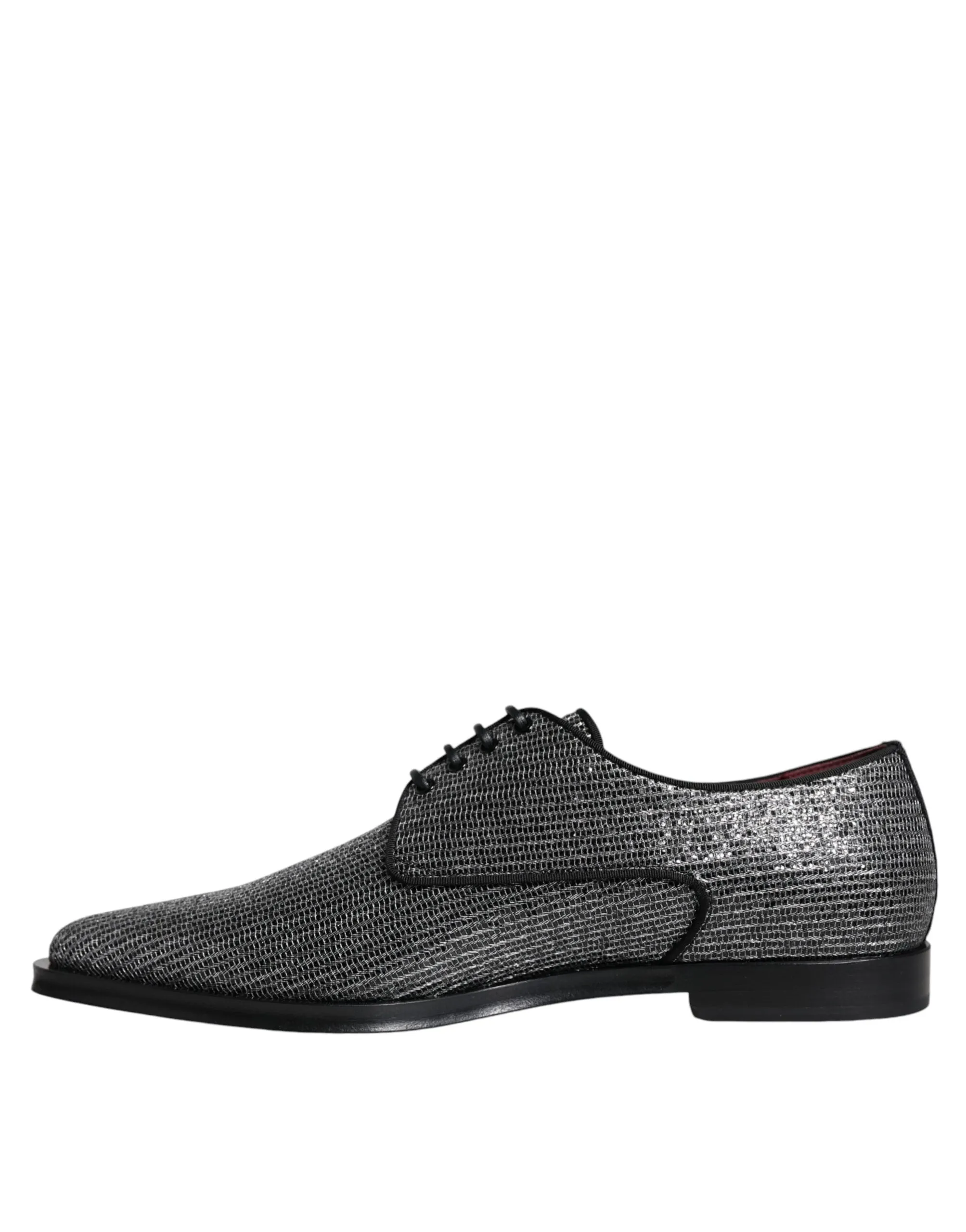 Dolce & Gabbana Men's Silver Polyurethane Derby Formal Dress Shoes