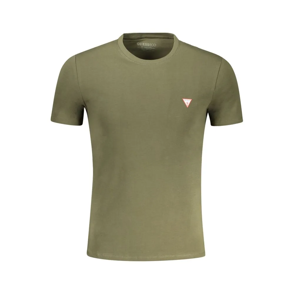 Guess Jeans Men's Green Cotton T-Shirt
