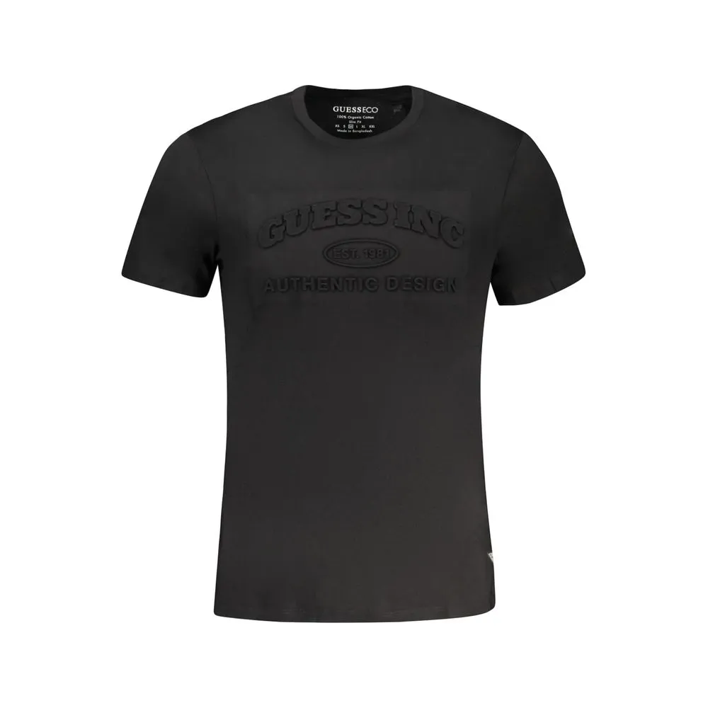 Guess Jeans Men's Black Cotton T-Shirt