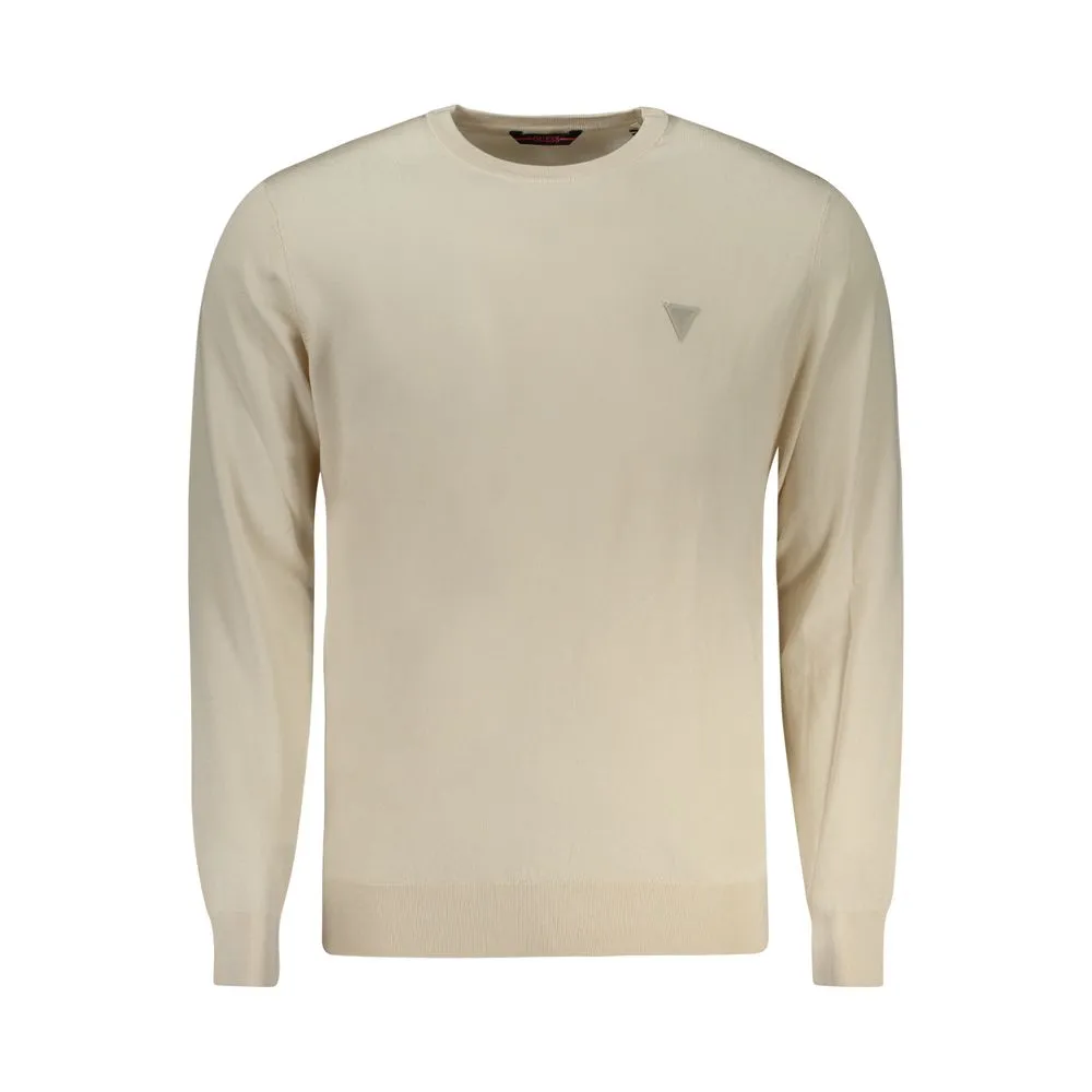 Guess Jeans Men's Beige Viscose Sweater