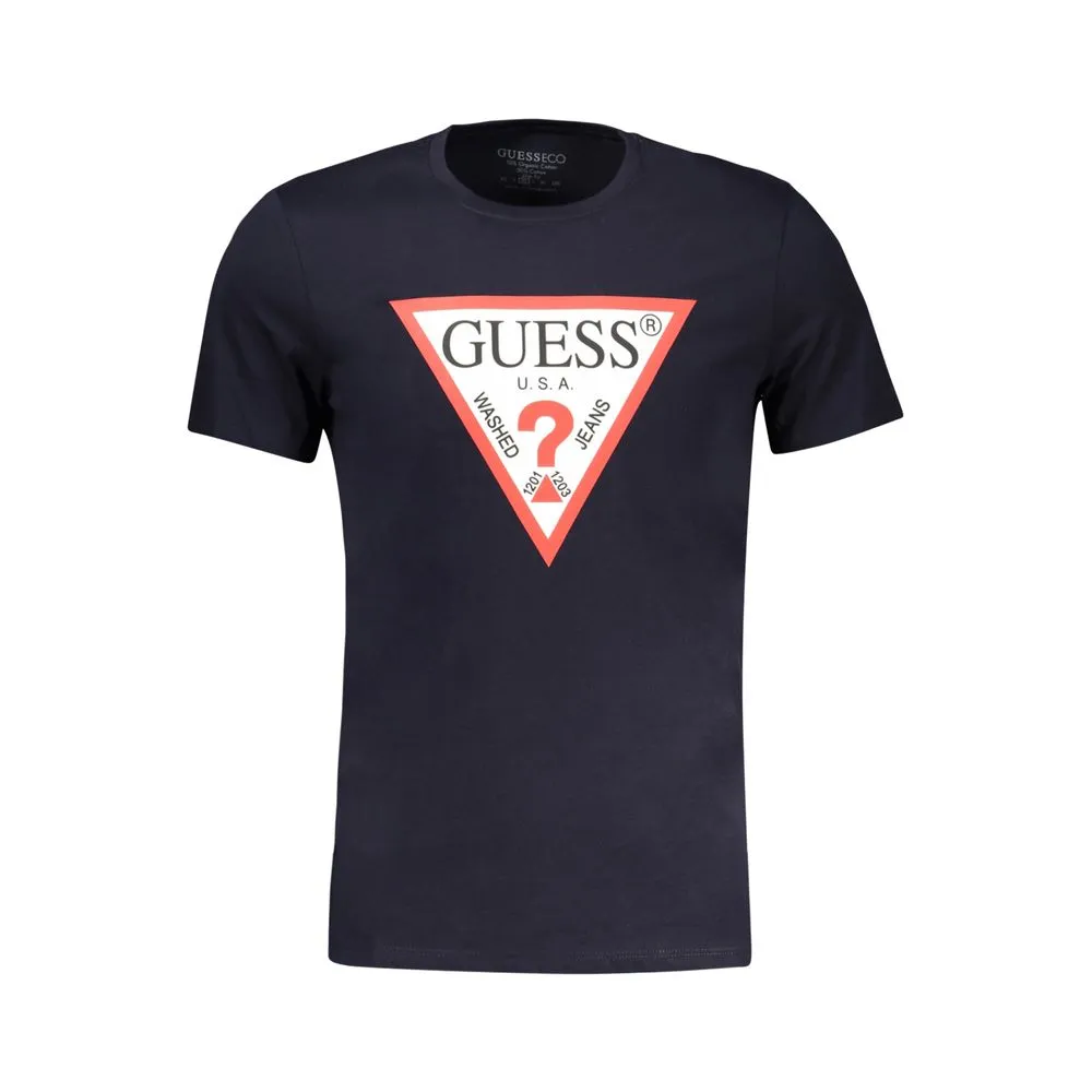 Guess Jeans Men's Blue Cotton T-Shirt