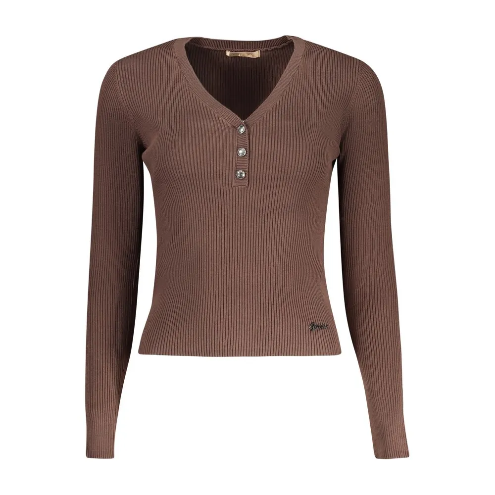 Guess Jeans Women's Brown Viscose Sweater