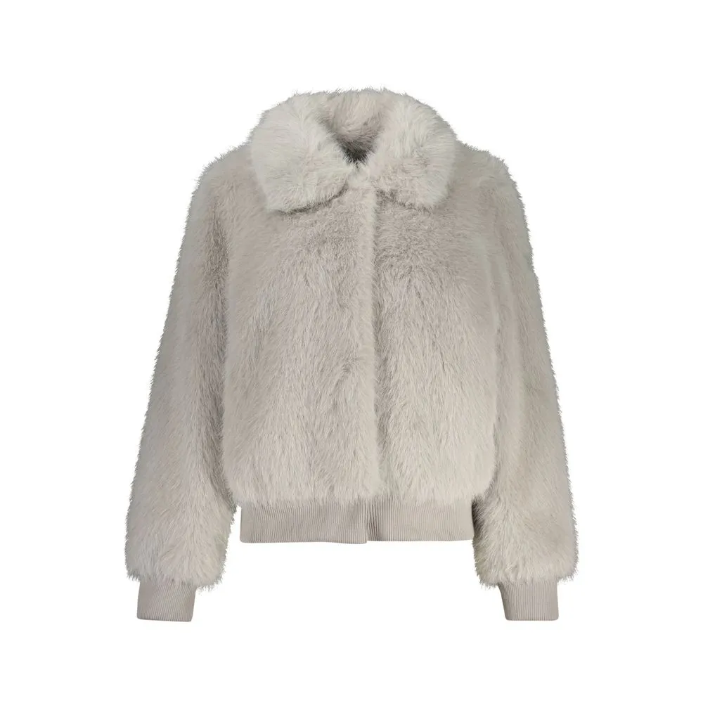Guess Jeans Women's Gray Polyester Jackets & Coat