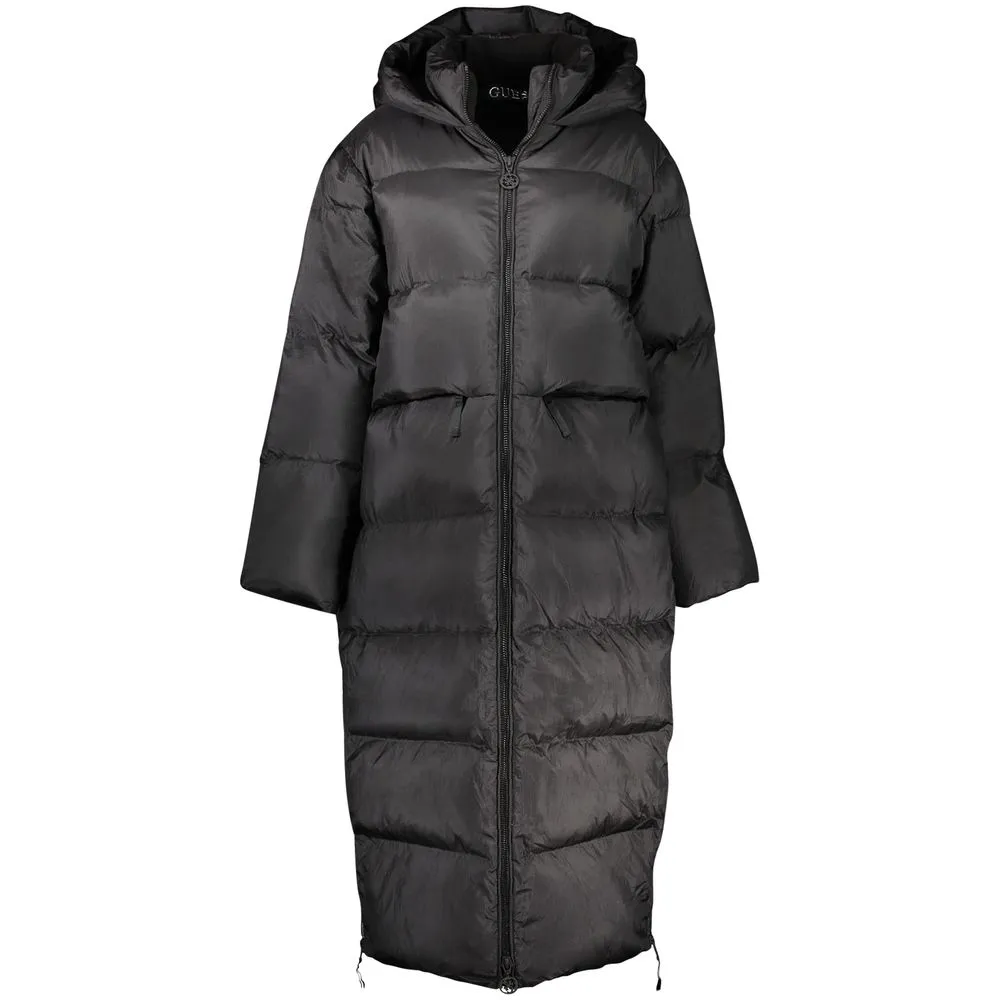 Guess Jeans Women's Black Polyamide Jackets & Coat