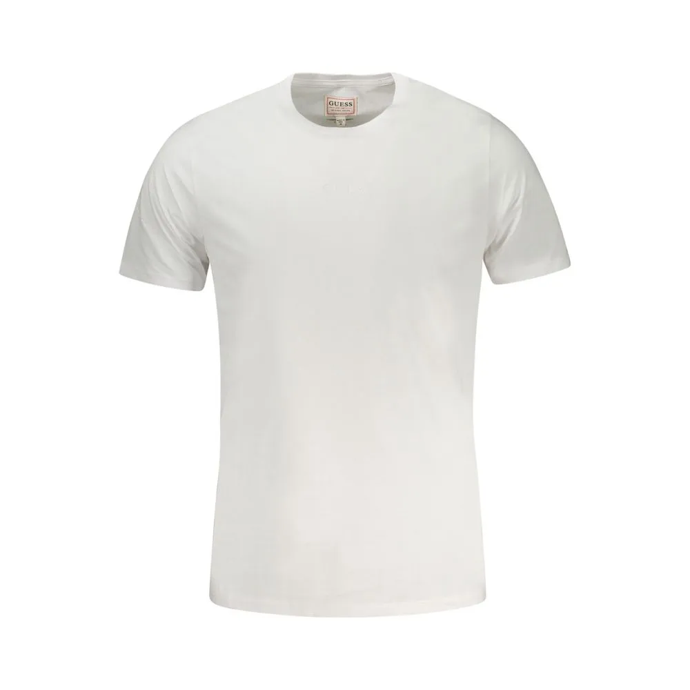 Guess Jeans Men's White Cotton T-Shirt