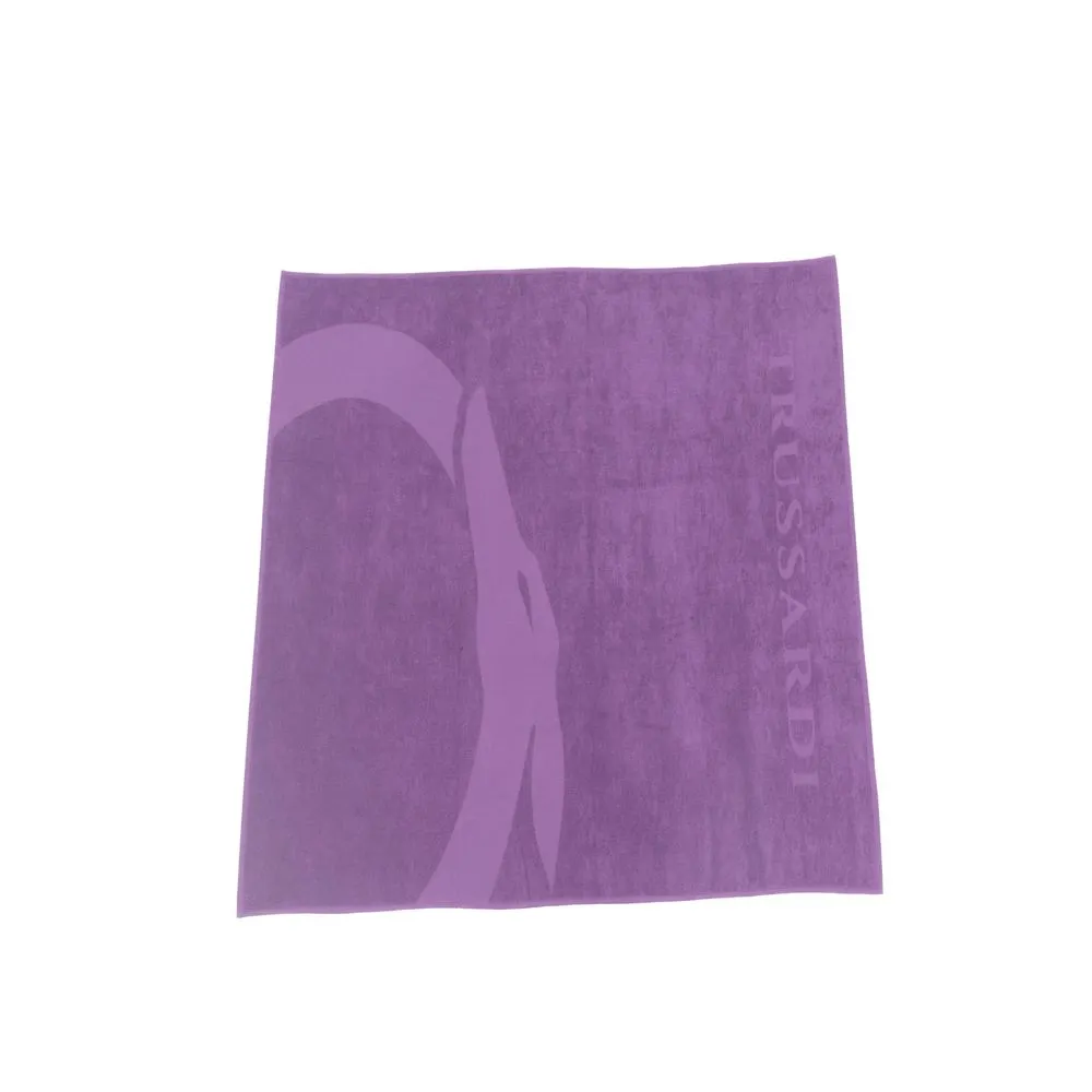 Purple Cotton Men Beach Towel