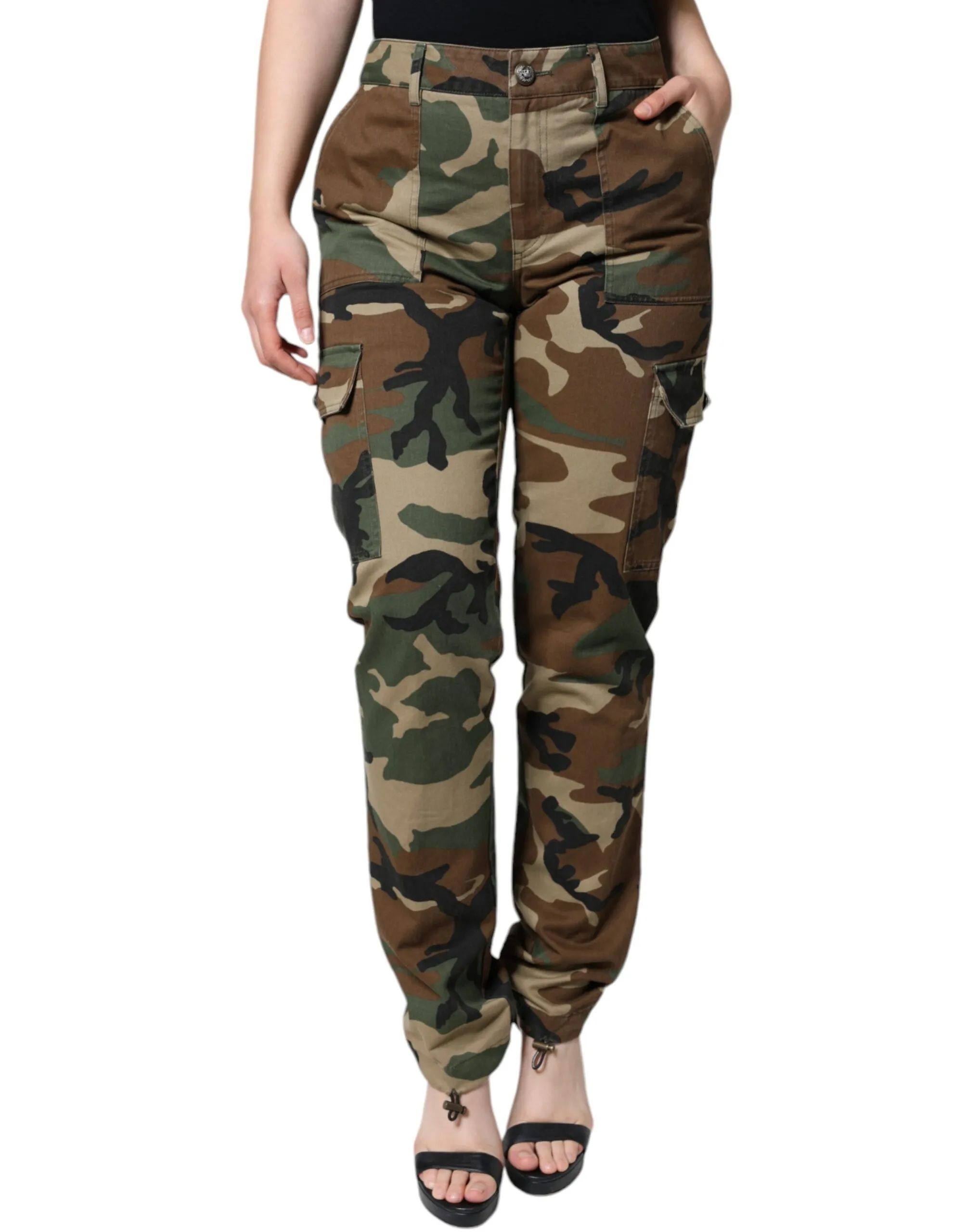 Dolce & Gabbana Women's Multicolor Camouflage Cargo Pants