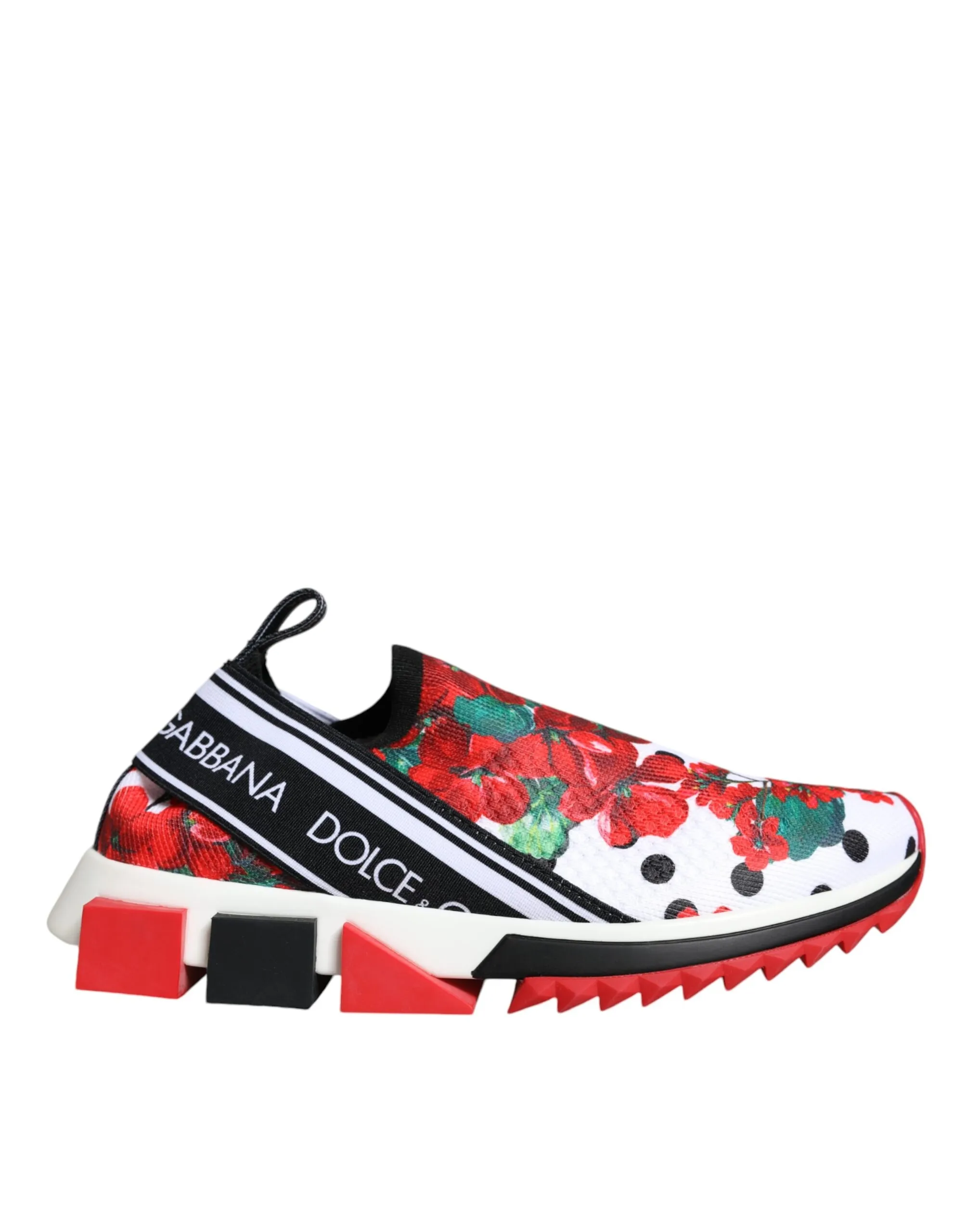 Dolce & Gabbana Women's Multicolor Geranium Sorrento Sneakers Shoes