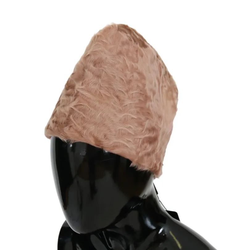 Dolce & Gabbana Women's Beige Xiangao Fur Beanie - Timeless Elegance