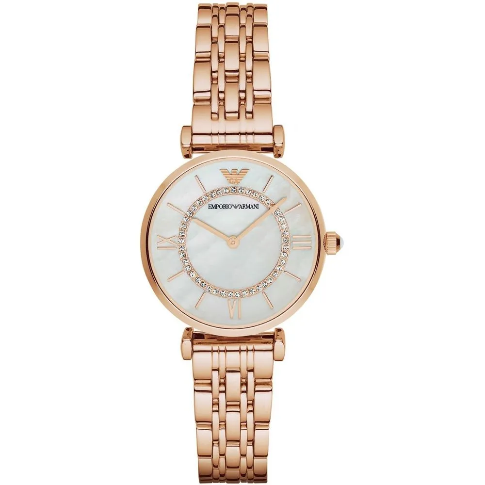 Armani Women's Rose Gold Steel Watch