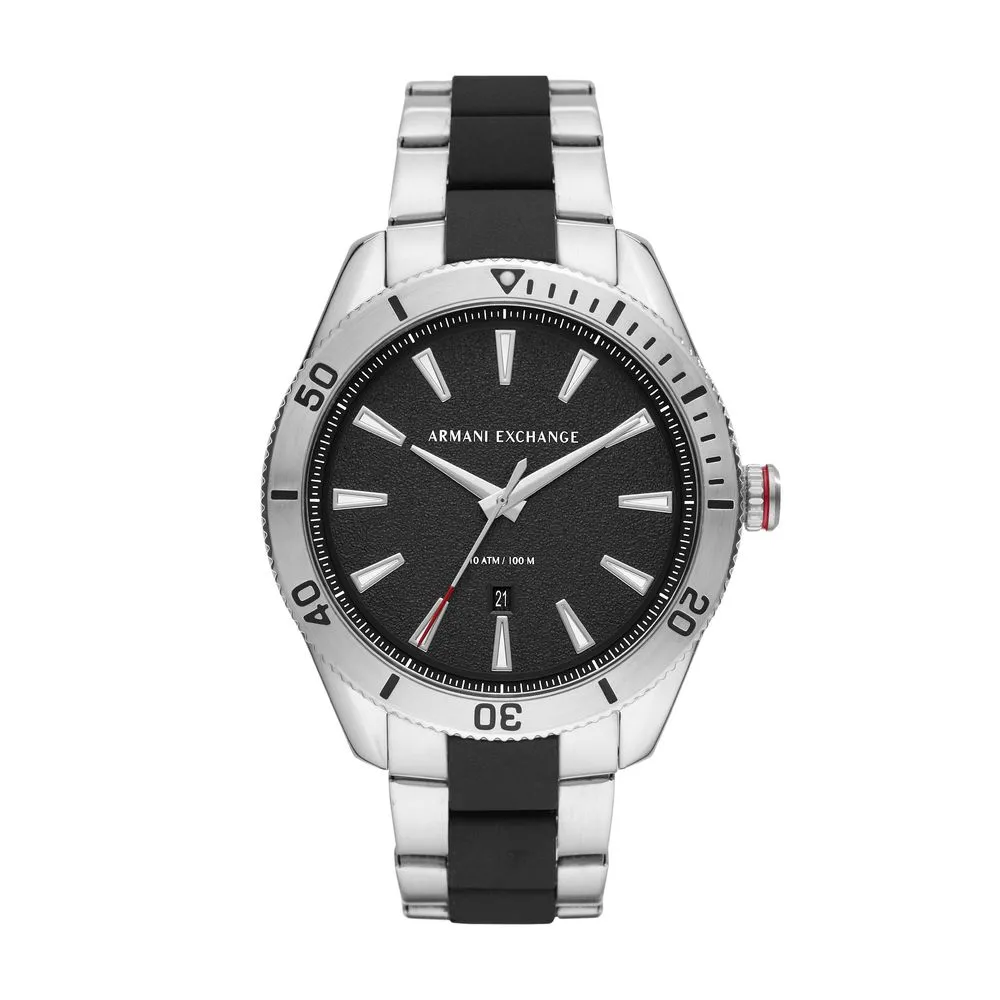 Armani Exchange Men's Silver Stainless Steel Watch