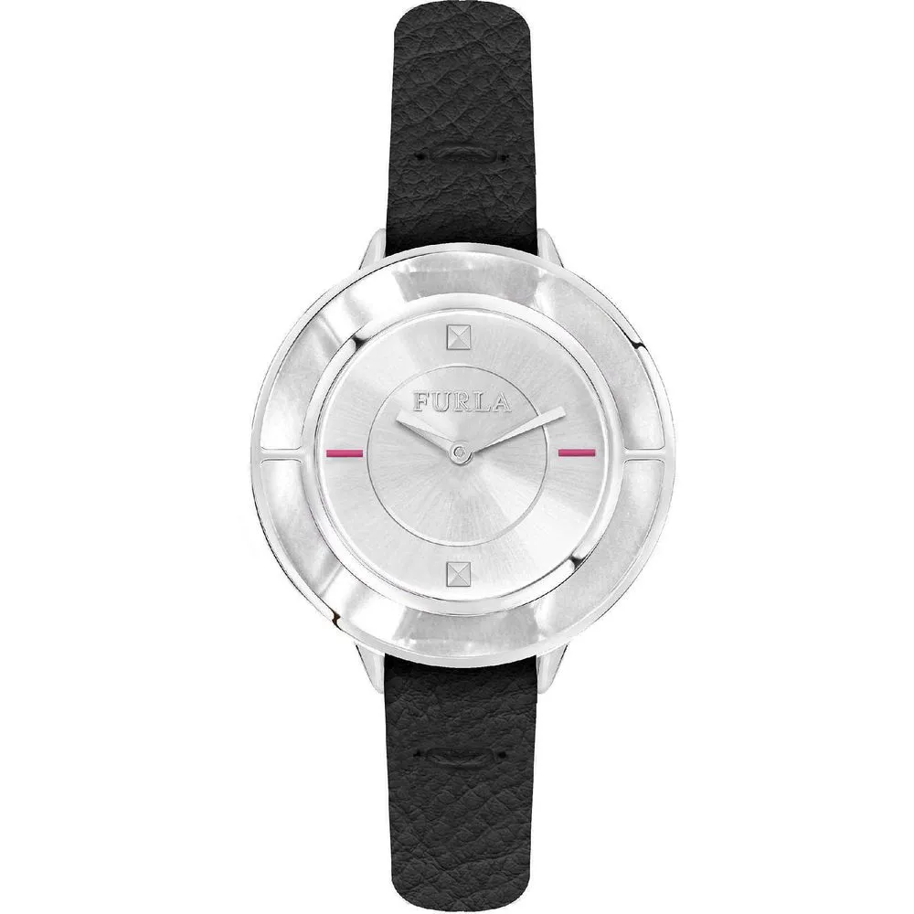 Furla Women's Black Leather Watch