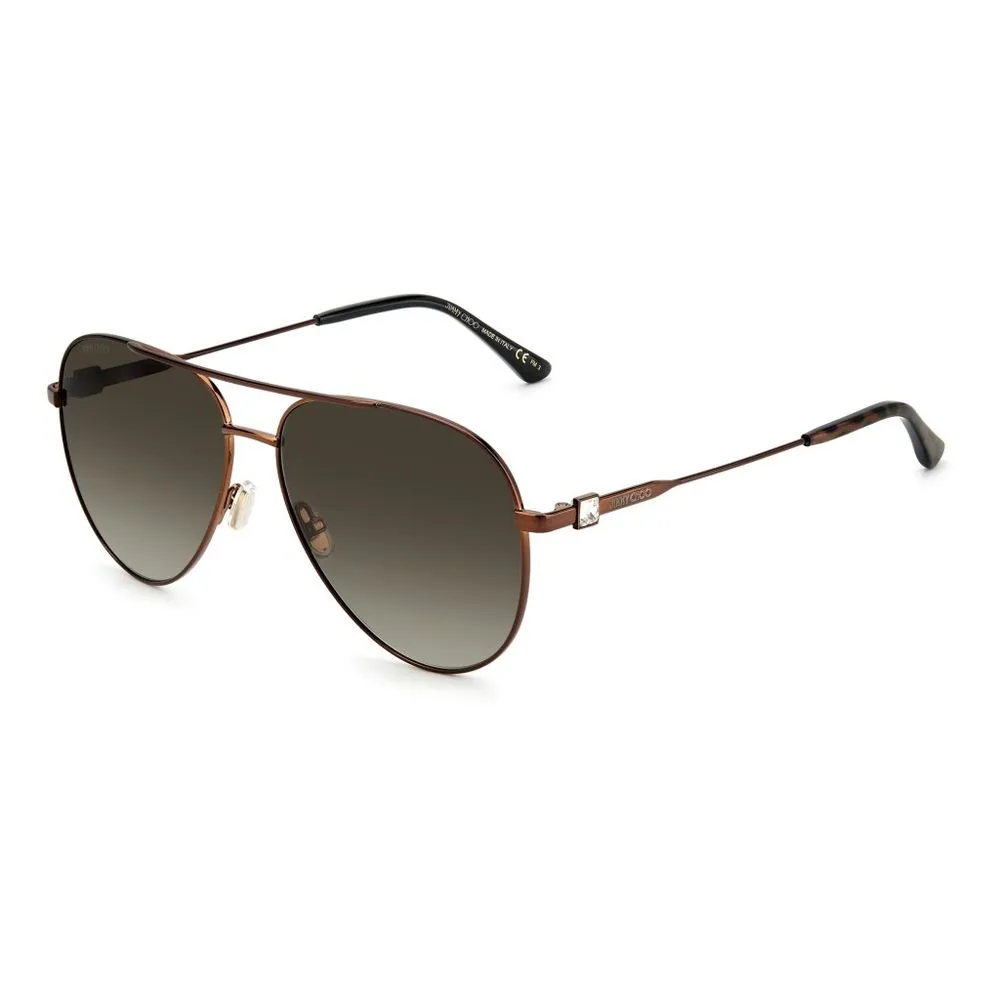 Jimmy Choo Women's Brown Metal Sunglasses