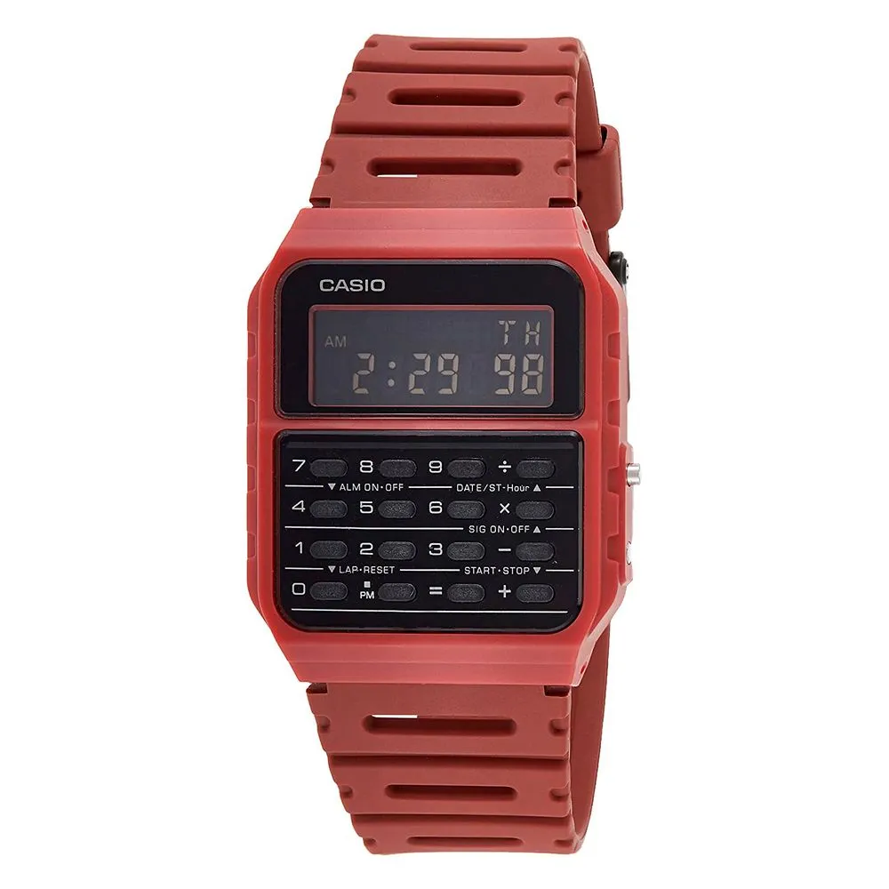 Casio Unisex Red Resin Watch