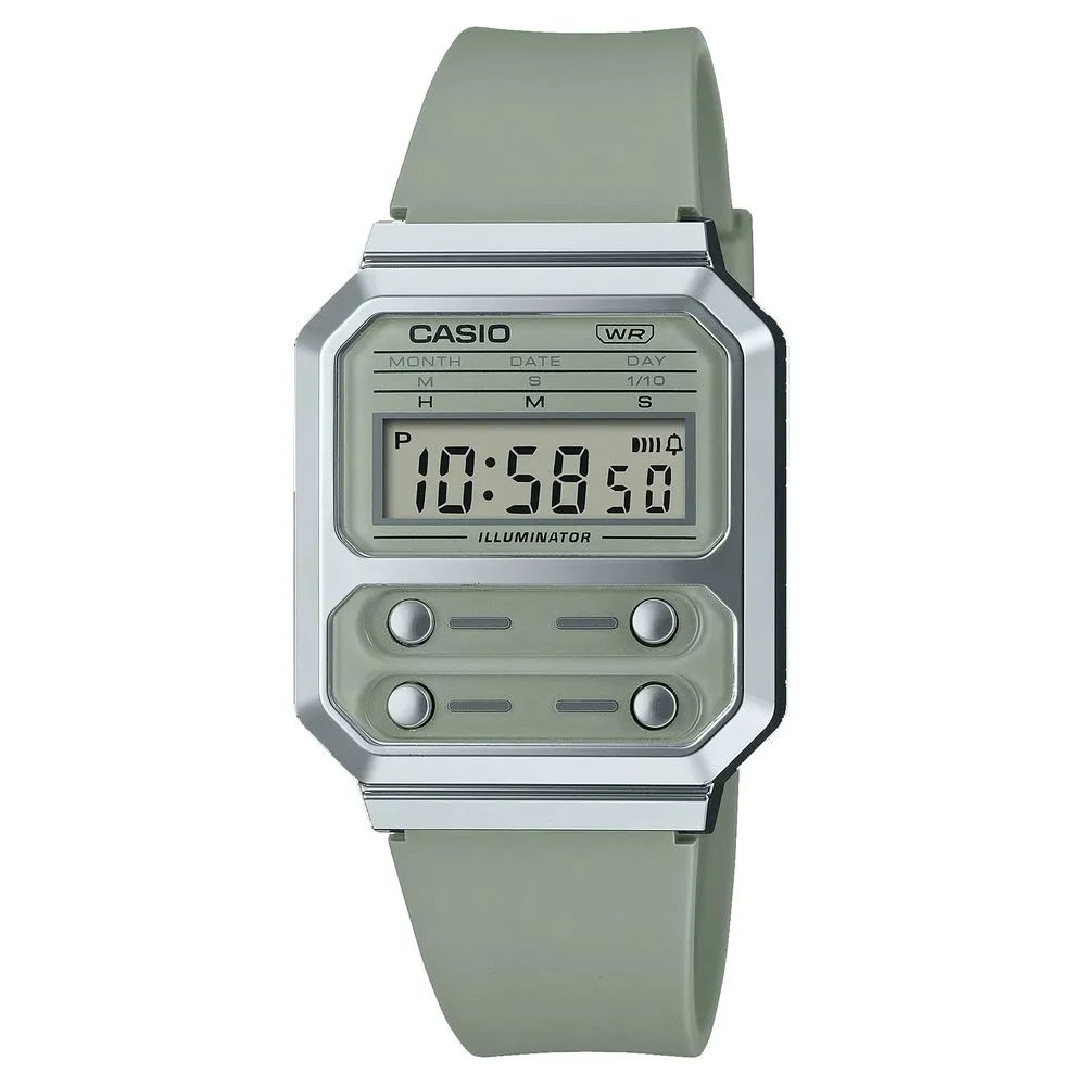Casio Unisex Green Silicone Watch