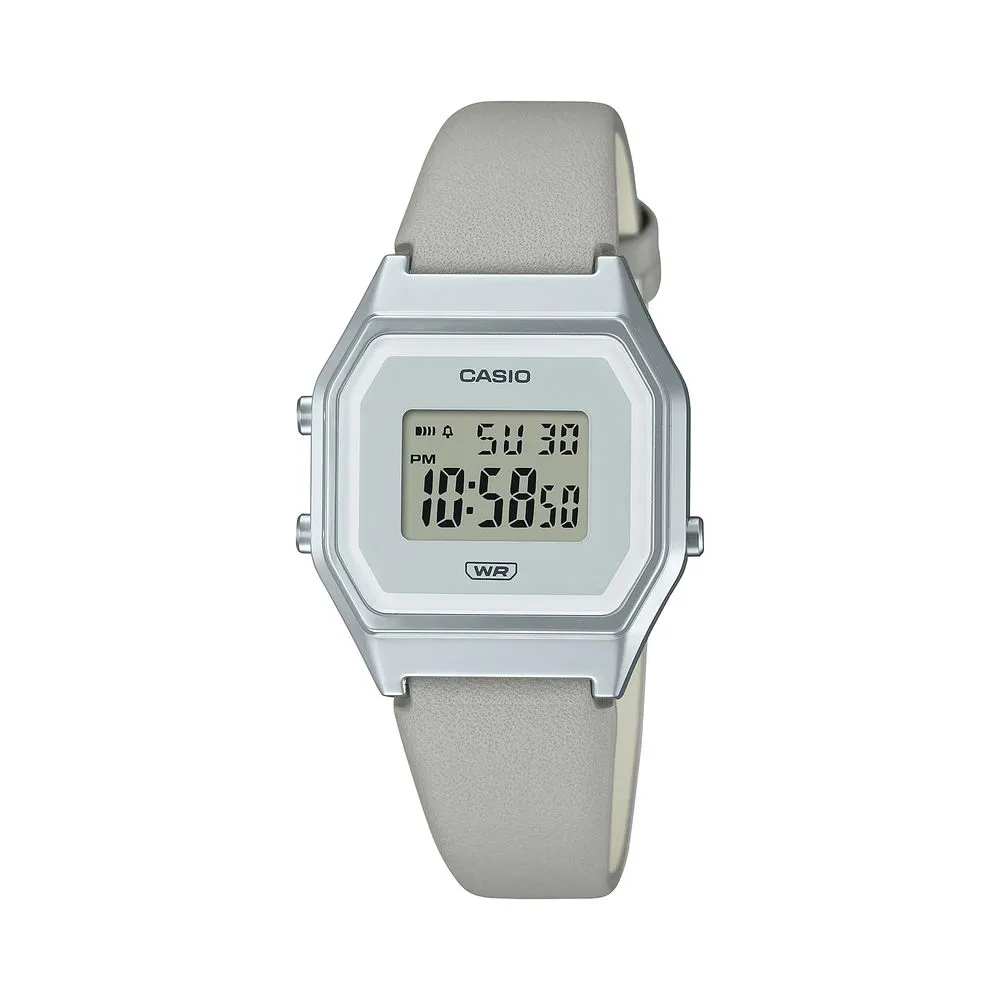 Casio Unisex Gray Leather Watch