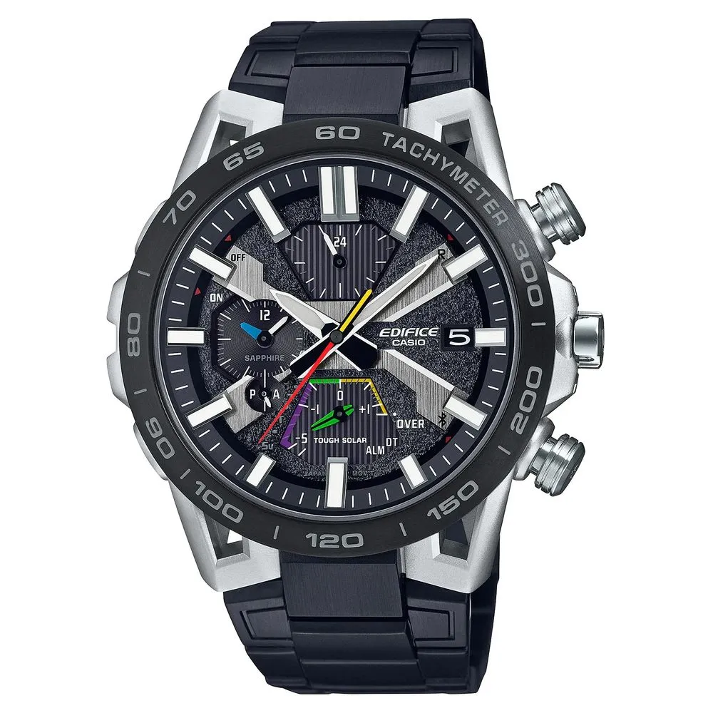 Casio Men's Black Stainless Steel Watch