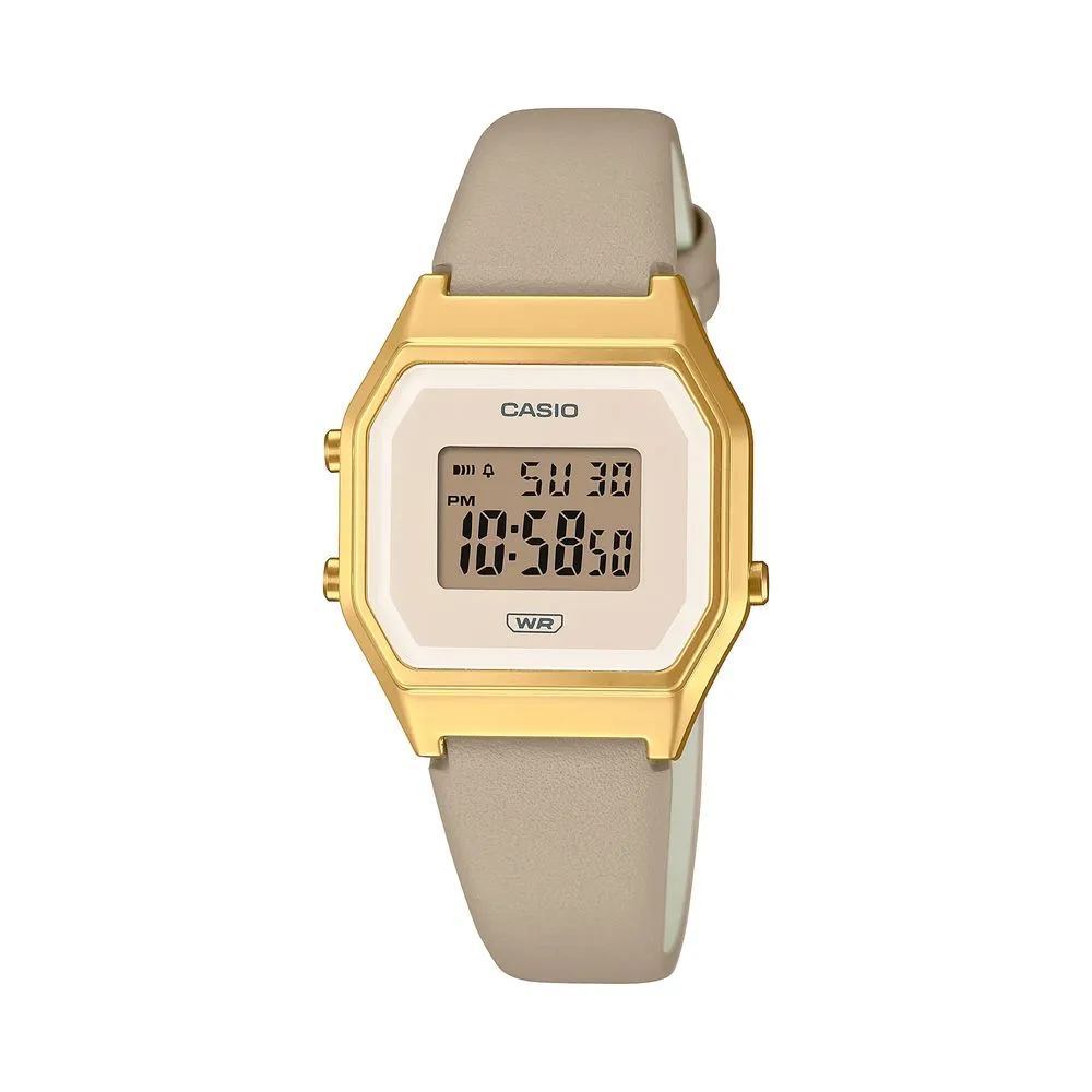 Casio Unisex Brown Leather Watch