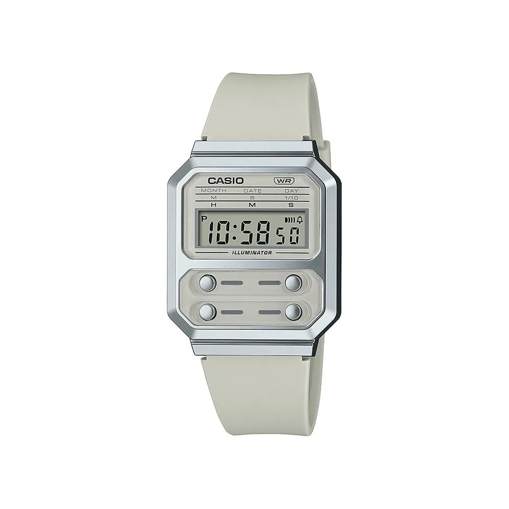 Casio Unisex Beige Silicone Watch