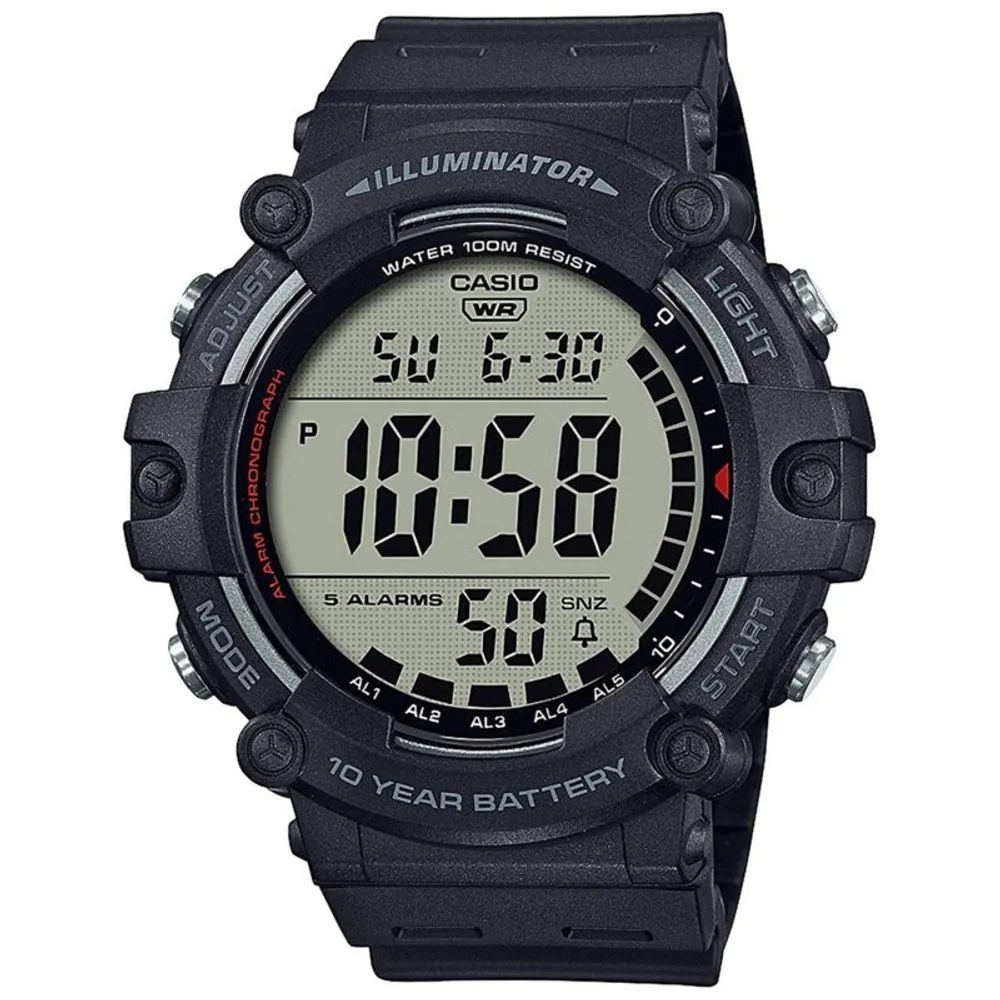 Casio Men's Black Plastic Watch