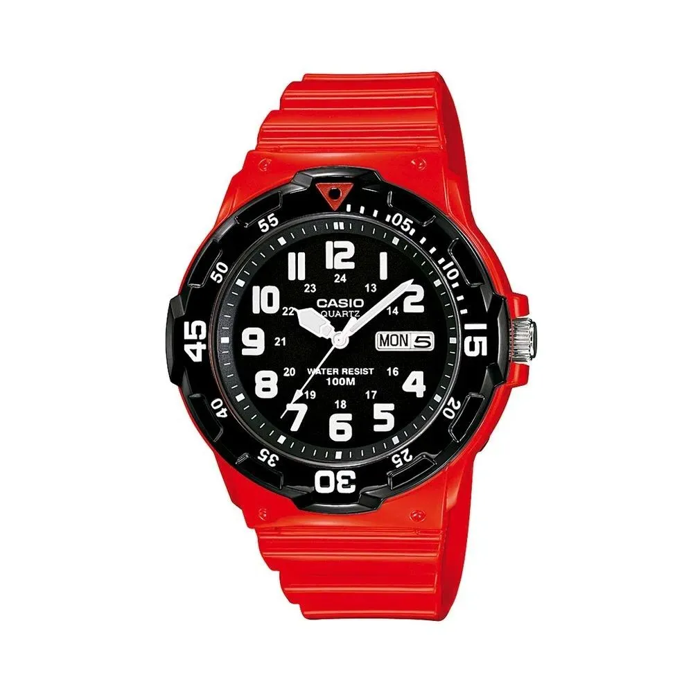 Casio Unisex Red Resin Watch