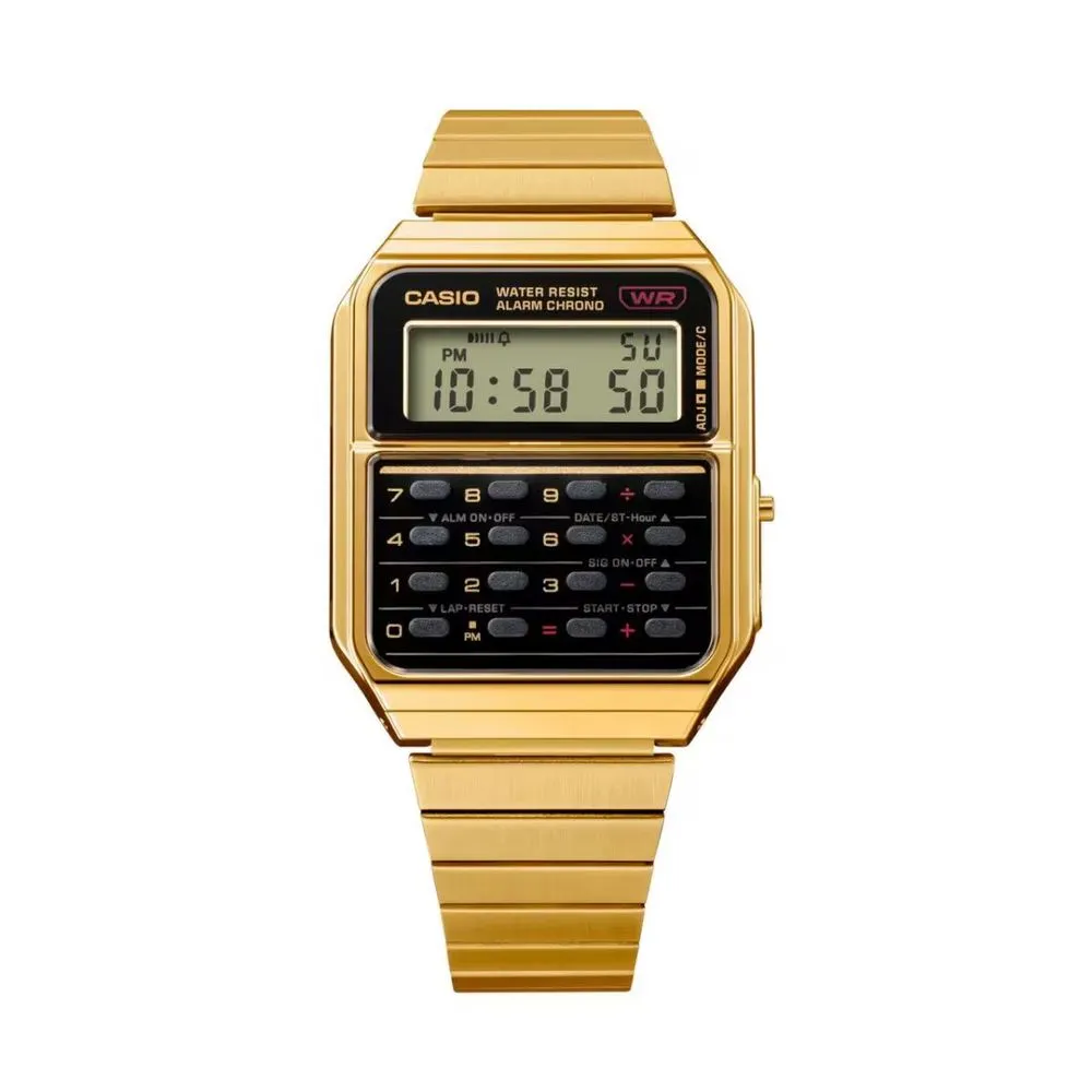 Casio Unisex Gold Stainless Steel Watch