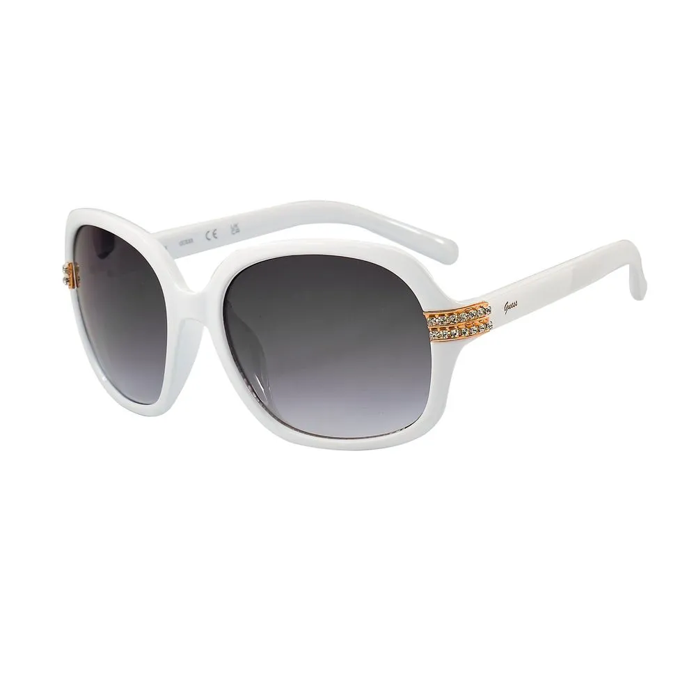 Guess Women's White Resin Sunglasses