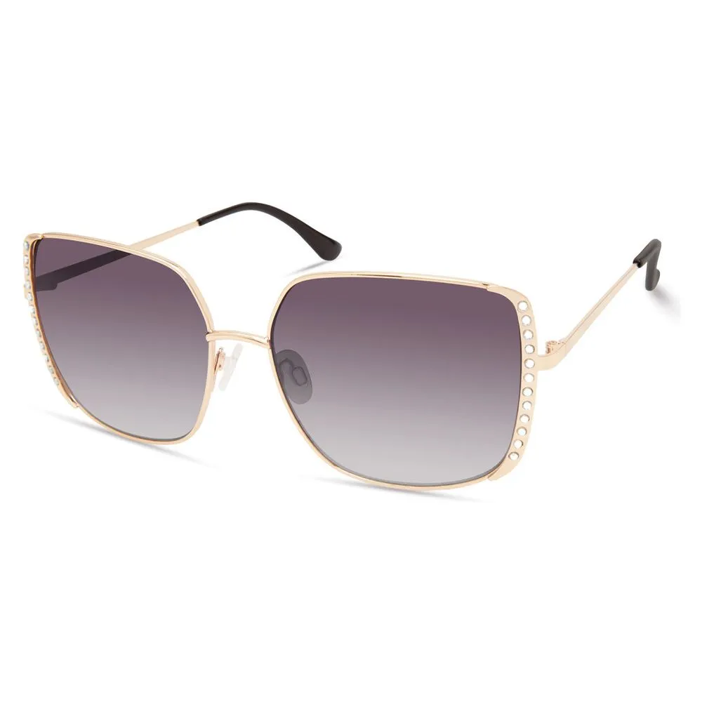 Guess Women's Gray Metal Sunglasses