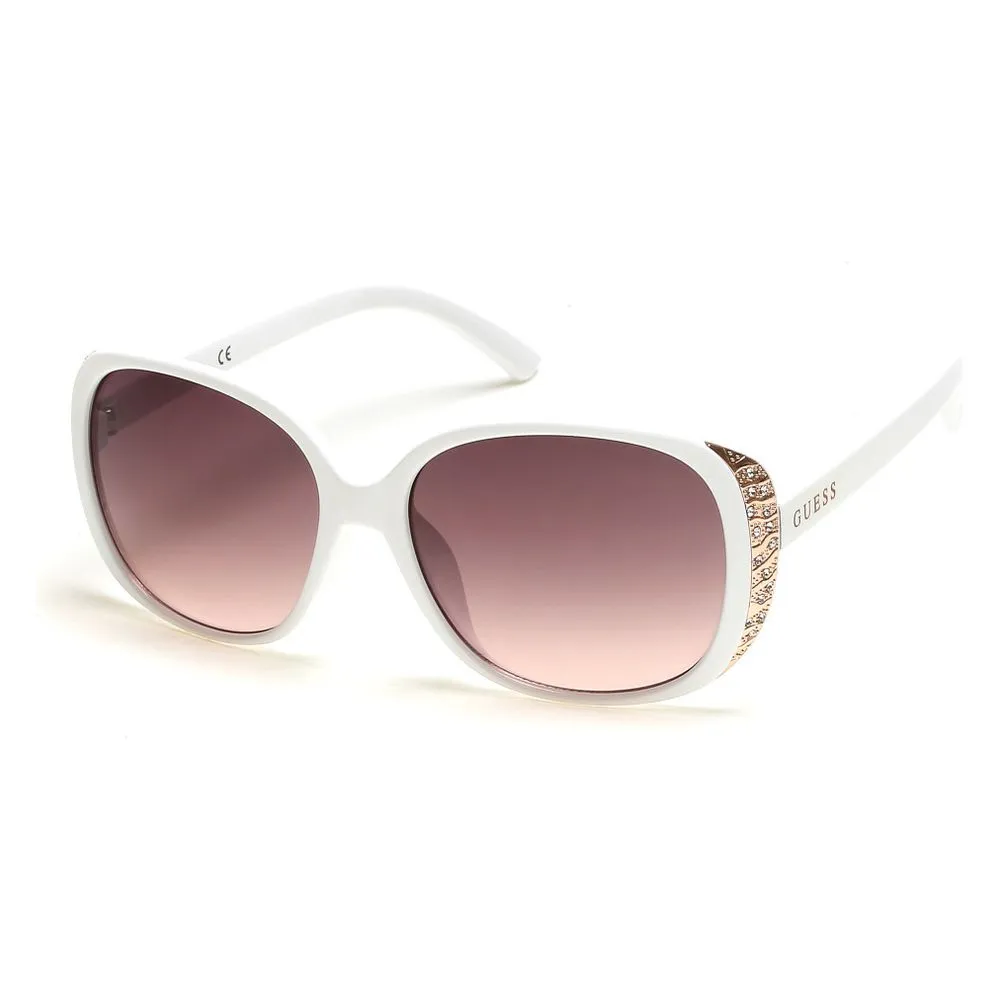 Guess Women's White Resin Sunglasses