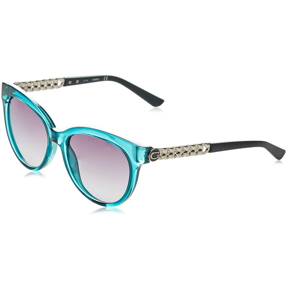 Guess Women's Blue Injected Sunglasses