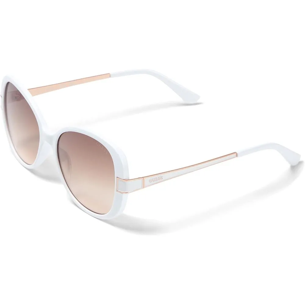 Guess Women's White Resin Sunglasses