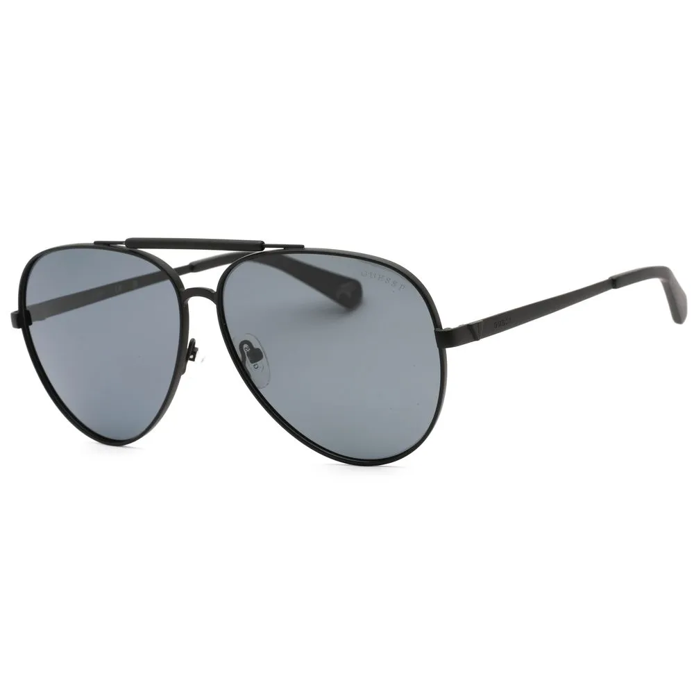 Guess Unisex Black Metal Sunglasses