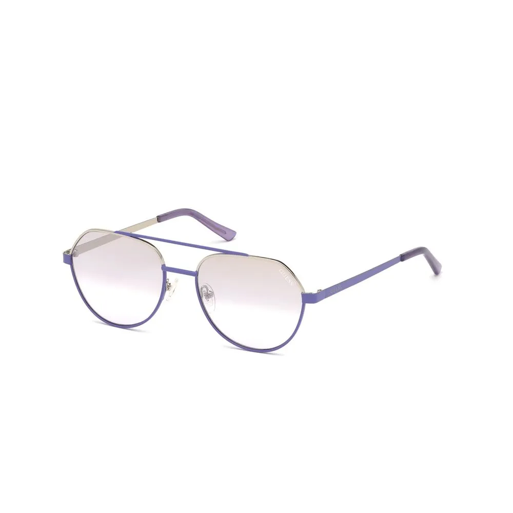 Guess Unisex Purple Metal Sunglasses