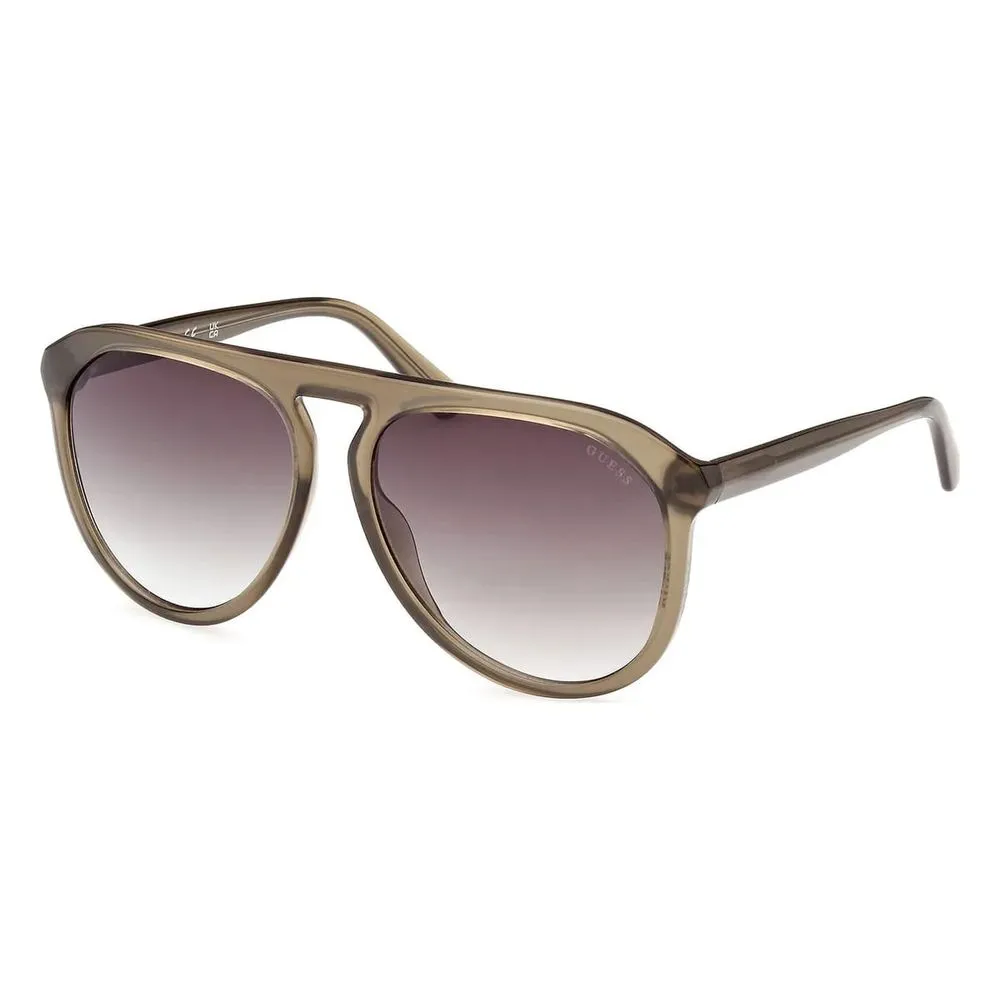 Guess Men's Brown Resin Sunglasses