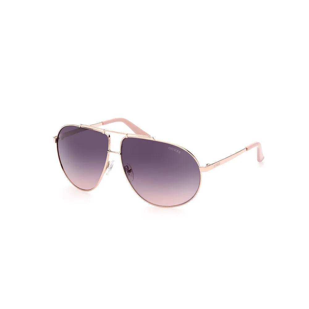Guess Unisex Rose Gold Metal Sunglasses