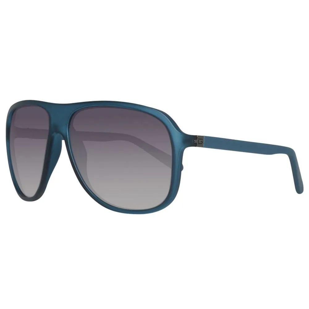 Guess Men's Blue Plastic Sunglasses
