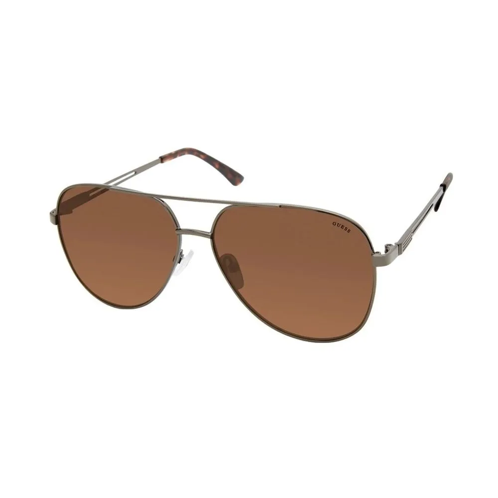 Guess Men's Gray Metal Sunglasses