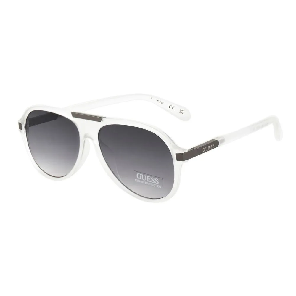 Guess Men's Transparent Resin Sunglasses