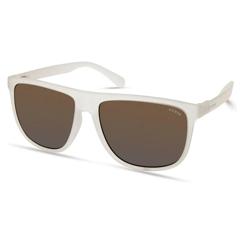 Guess Men's Transparent Resin Sunglasses