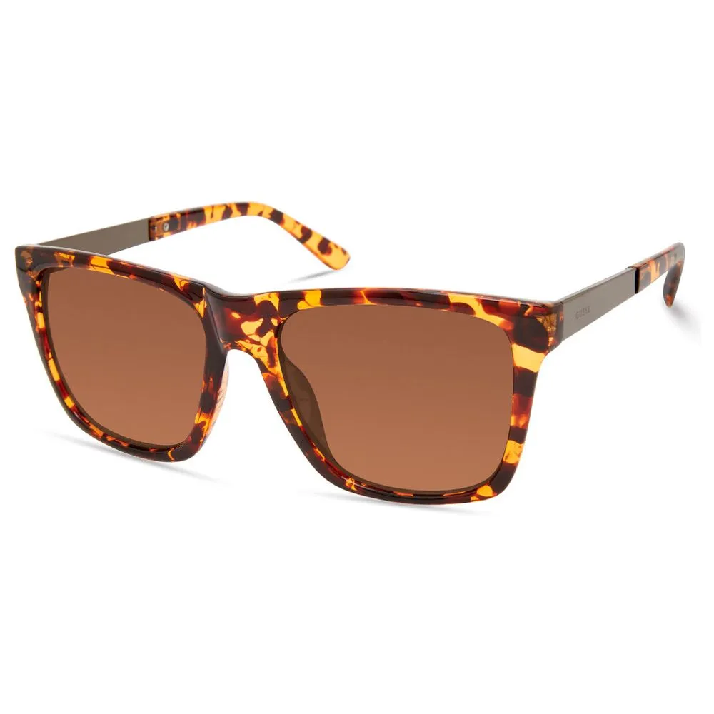 Guess Men's Brown Resin Sunglasses