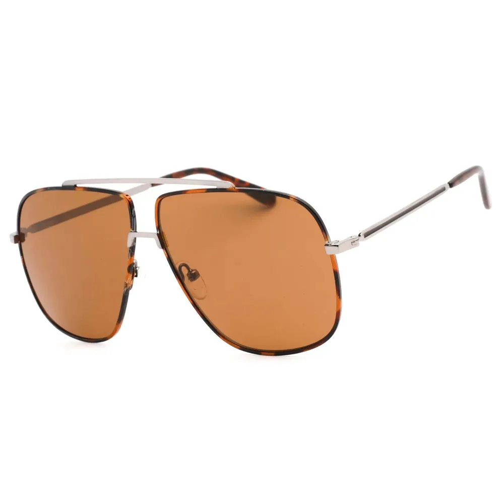 Guess Men's Brown Metal Sunglasses