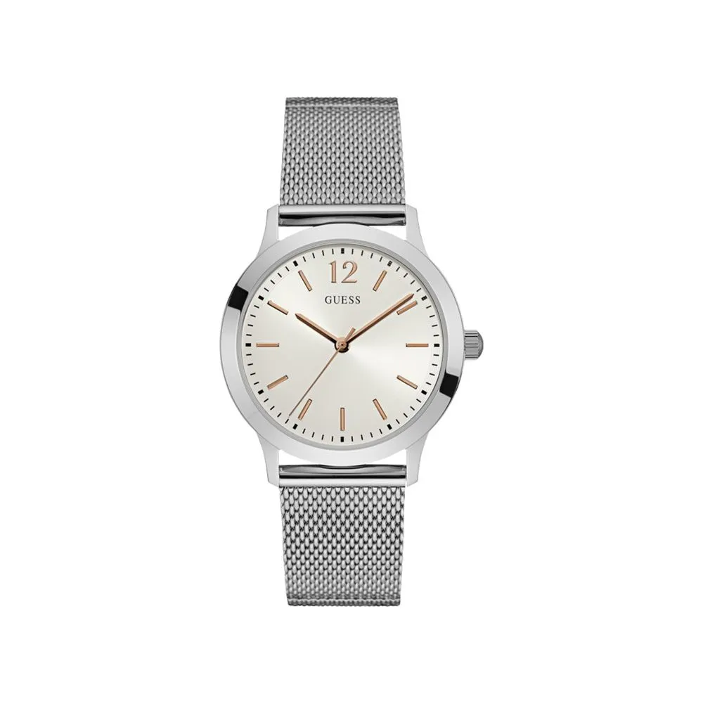 Guess Men's Silver Steel Watch
