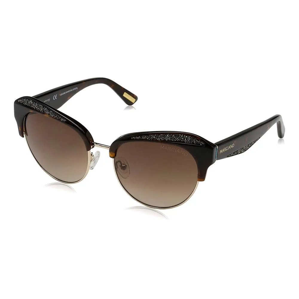 Marciano by Guess Women's Brown Acetate Sunglasses