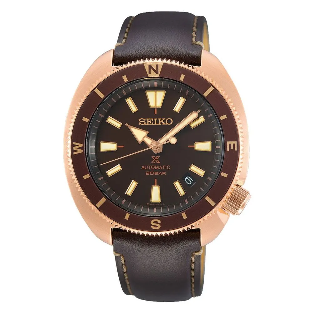 Seiko Men's Brown Leather Watch