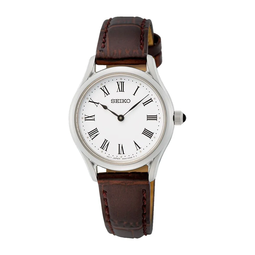 Seiko Women's Brown Leather Watch