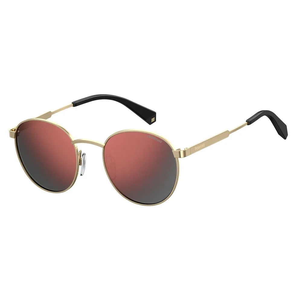 Polaroid Unisex Gold Metal Sunglasses