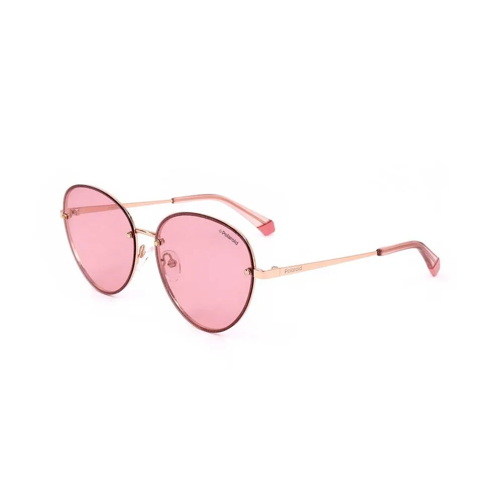 Polaroid Women's Rose Gold Steel Sunglasses