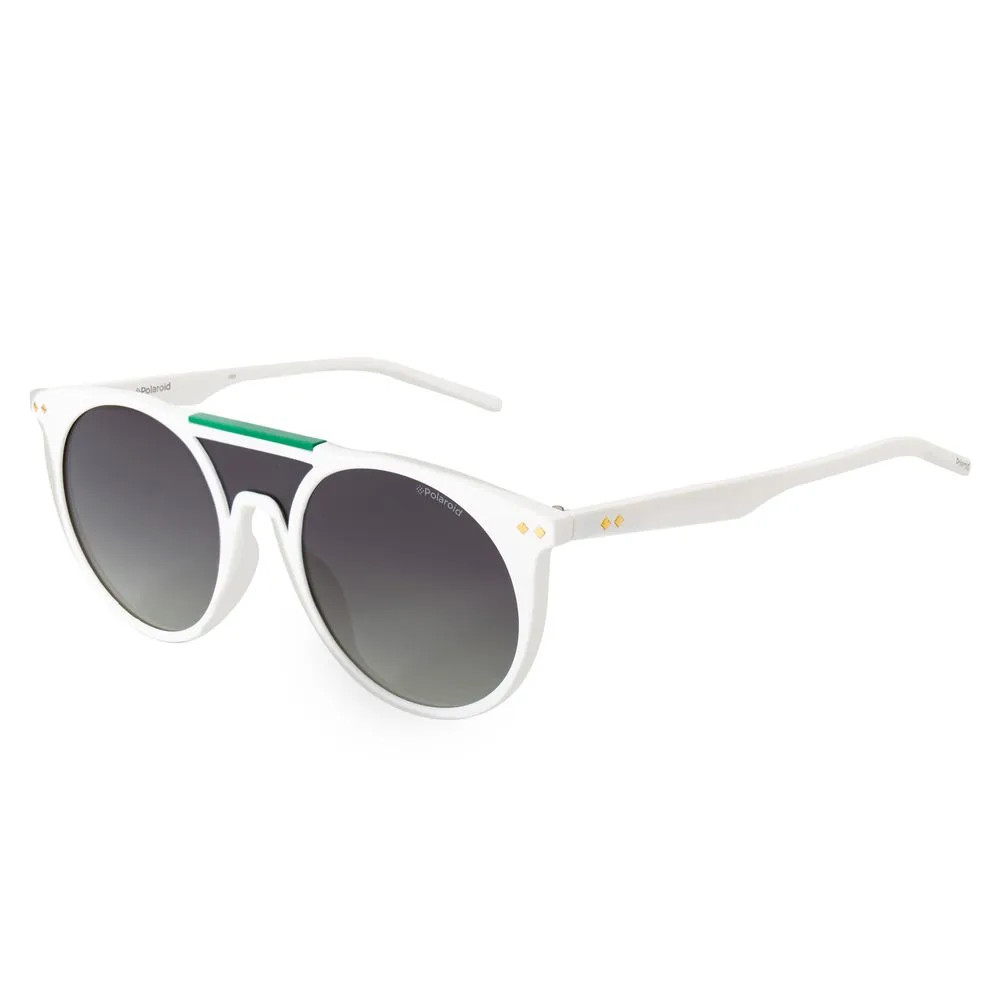 Polaroid Unisex White Acetate Sunglasses