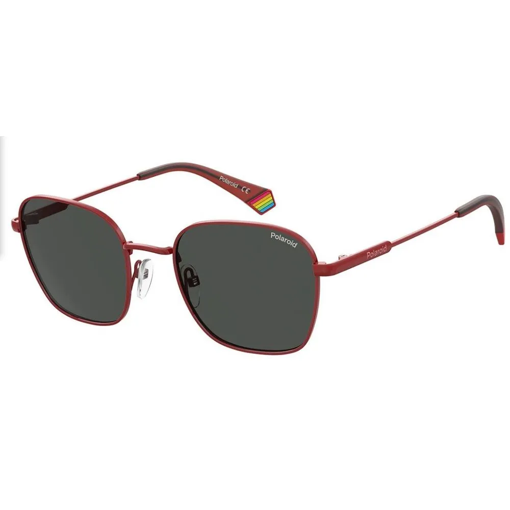 Polaroid Unisex Red Steel Sunglasses